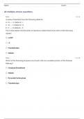UNE BIOCHEM UNIT 2 REVIEW QUESTIONS WITH VERIFIED ANSWERS ALREADY GRADED A&plus;