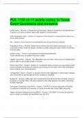 POL 1133 ch&period;11 public policy in Texas Exam Questions and Answers