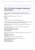 POL 1133 Exam 2-Chapter 9 Questions and Answers