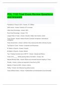 POL 1133 Final Exam Review Questions and Answers