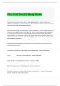 POL 1133 Test -2 Study Guide with complete solutions