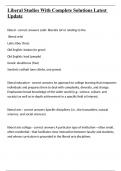 Liberal Studies With Complete Solutions Latest Update