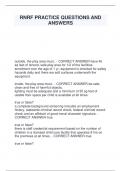 RNRF PRACTICE QUESTIONS AND  ANSWERS