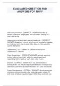 EVALUATED QUESTION AND  ANSWERS FOR RNRF