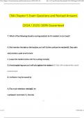 CNA Chapter 5 Exam Questions and Revised Answers &lpar;2024 &sol; 2025&rpar; 100&percnt; Guarantee Pass