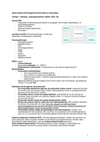 College &plus; Literatuur samenvatting PSO