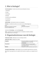 Biologie Voor Jou (BVJ) 4 VWO Thema 1 Samenvatting