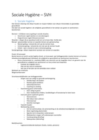 VTT - Sociale Hygi&euml;ne &lpar;SVH&rpar; Samenvatting 
