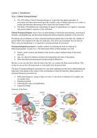 Neuropsychological Assessment: Lectures