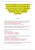 WGU C175&sol;D426 DATA MANAGEMENT FOUNDATIONS OAEXAM 2023-2024 ACTUAL EXAM 2 LATEST VERSIONS 300QUESTIONS AND CORRECT ANSWERS &lpar;100&percnt; VERIFIED ANSWERS&rpar;