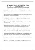 SF Block 2 Test 3 &ast;UPDATED&ast; Exam  Questions and CORRECT Answers