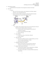 Biological Psychology Chapter 2 Study Guide Exam 1