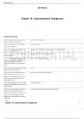Chapter 18&colon; Gastrointestinal Emergencies        Terms in this set &lpar;38&rpar;  Severe back pain may be associated with which of the following conditions&quest;&Tab;Abdominal aortic aneurysm&period; Which of the following may help reduce your patient's nausea&quest;&Tab;Low-flow oxygen&period;