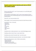 Ryanair security Practice Questions and Answers 2024&sol;25 with complete solution