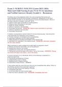 Exam 2&colon; NUR2513&sol; NUR 2513 &lpar;Latest 2023&sol; 2024&rpar;  Maternal-Child Nursing Exam &vert;75 ACTUAL Questions  and Verified Answers&vert; Already Graded A &ndash; Rasmussen