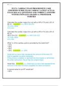 PCCN- CARDIAC EXAM PROGRESSIVE CARE  CERTIFIED NURSE EXAM CARDIAC LATEST ACTUAL  EXAM 2024 ALL QUESTIONS AND CORRECT ANSWERS  WITH RATIONALES GRADED A&plus; PROFESSOR  VERIFIED 