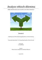 Analyse ethisch dilemma