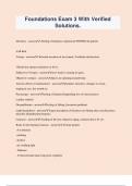 Foundations Exam 3 With Verified Solutions&period;