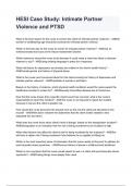 HESI Case Study&colon; Intimate Partner Violence and PTSD questions and answers A&plus; score assured 2024&sol;2025