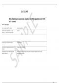 MSSC Maintenance awareness practice test With Questions And 100&percnt; Sure Answers