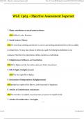 WGUC963 OA- Objective Assessment Superset Questions and Answers Updated &lpar;2024 &sol; 2025&rpar; &lpar;Verified Answers&rpar;
