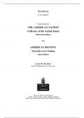 Test Item File- Practice Test Bank - American Nation&comma; The A History of the United States&comma; Volume 1 &lpar;to 1877&rpar;&comma;Carnes&comma;13e