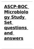 ASCP-BOC Microbiology Study Set questions and answers&period;