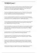 NUR426 Exam 1