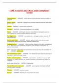 TEAS 7 Science 2024 final exam completely solved
