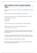 EMT FISDAP STUDY GUIDE REVIEW TEST&period;