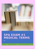SPA EXAM &num;1 MEDICAL TERMS