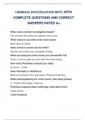 CRIMINAL INVESTIGATION MPTC WITH  COMPLETE QUESTIONS AND CORRECT  ANSWERS RATED A&plus;