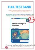 TEST BANK FOR MEDICAL-SURGICAL NURSING&comma; 8TH EDITION &lpar;LINTON&comma; 2023&rpar;&comma; CHAPTER 1-4 &comma; LATEST UPDATE 2024 A&plus; GRADE EXAM WITH ACTUAL CORRECT QUESTIONS AND COMPLETE WELL EXPLAINED 100&percnt; VERIFIED ANSWERS WITH RATIONALE &lbrack;ALL YOU NEED TO PASS YOUR EXAMS&rsqb;