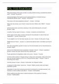 POL 1133 Final Exam Questions & Answers