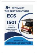 ECS1501 Assignment 5 &lpar;COMPLETE ANSWERS&rpar; 2024 &lpar;654552&rpar; - DUE 22 July 2024 &semi; 100&percnt; TRUSTED Complete&comma; trusted solutions and explanations