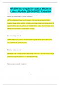 NR599 Nursing Informatics Midterm Latest Update &lpar;2024&sol;2025&rpar; Rated A&plus;