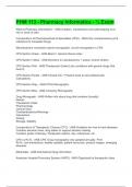 PHM 113 - Pharmacy Informatics - &half; Exam
