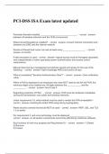 PCI-DSS ISA Exam latest updated&period;