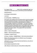 FRHD 4310 - Chapter 6 Test