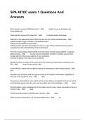SPA 4870C exam 1 Questions And Answers