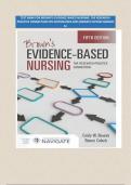 TEST BANK FOR BROWN'S EVIDENCE-BASED NURSING&colon; THE RESEARCH-PRACTICE CONNECTION 5TH EDITION 2024-2025&vert;NEWEST EDITION GRADED A&plus;