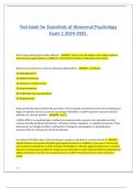  Test bank for Essentials of Abnormal Psychology Exam 1 2024-2025&period;