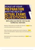 DMV written test 2024 NC&sol; 212 Qs with Certified Ans&sol; 2024-2025&period; 