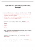  CSW CERTIFIED SPECIALIST OF WINE EXAM &lpar;ACTUAL&rpar; 2024 QUESTIONS AND ANSWERS