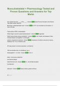 Musculoskeletal &plus; Pharmacology Tested and Proven Questions and Answers for Top Marks