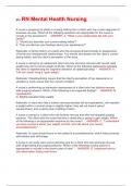 ATI RN Mental Health Nursing