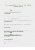 Chemotherapy 3 &lpar;Proven Q&A for Achieving Top Academic Scores&rpar;