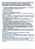 EPPP ETHICS EXAM NEWEST ACTUAL EXAM COMPLETE 103 QUESTIONS AND CORRECT DETAILED ANSWERS WITH RATIONALES &lpar;VERIFIED ANSWERS&rpar; &vert;ALREADY GRADED A&plus; 
