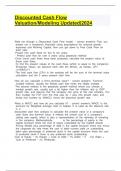 Discounted Cash Flow Valuation&sol;Modeling Updated&vert;2024