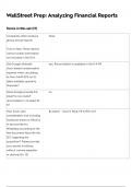 ANALYZING FINANCIAL REPORTS WALL STREET PREP ACTUAL EXAM &lpar;COMPLETE&rpar; 40 QUESTIONS AND 100&percnt; CORRECT ANSWERS GRADED A&plus;